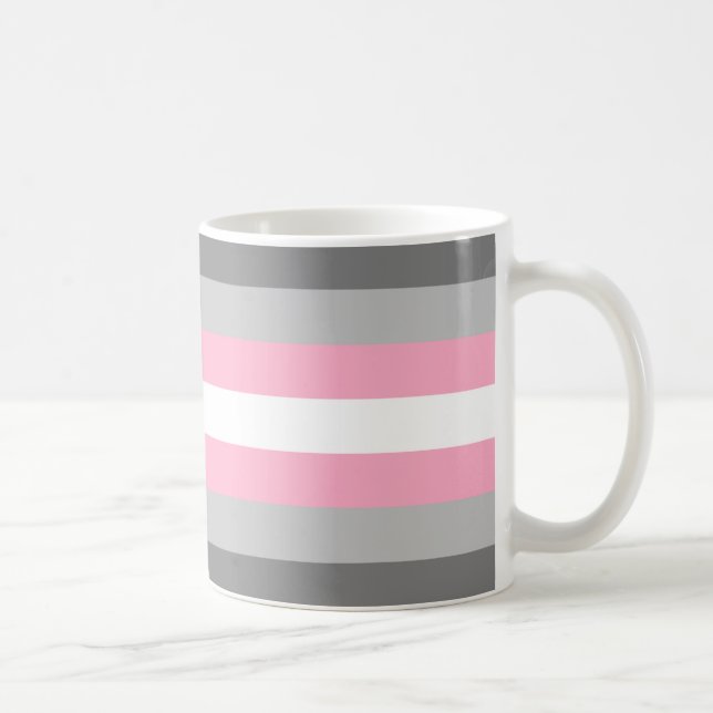 Demigirl Pride Flag Kaffeetasse (Rechts)