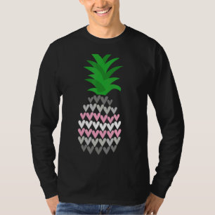 Demigirl Pride Flag Niedliche Ananas Demigirl Flag T-Shirt