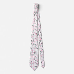 Demigirl Pride Stars Pastel Grau White Pink Krawatte