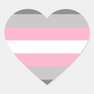 Demigirl Stolz Herz-Aufkleber