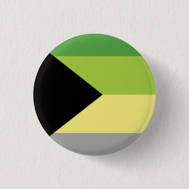 Demiromantic Flaggenknopf Button (Vorderseite)