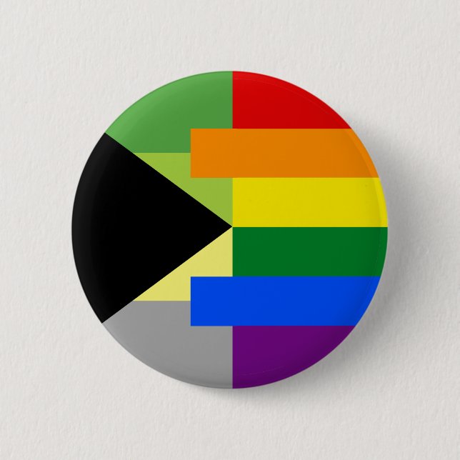 Demiromantic Homosexuell-Button Button (Vorderseite)