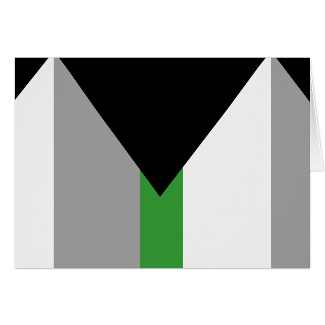 Demiromantische Stolperflagge (Vorderseite (Horizontal))
