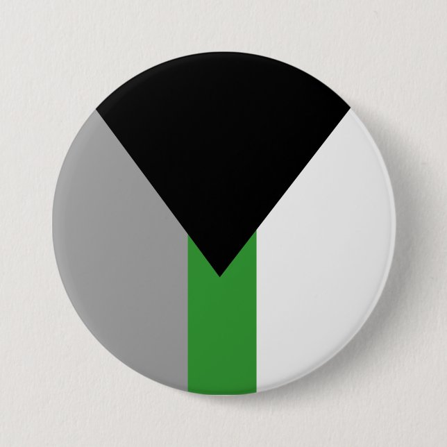 Demiromantische Stolperflagge Button (Vorderseite)