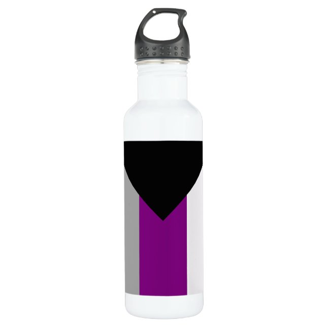 DEMISEXUAL PRIDE EDELSTAHLFLASCHE (Vorderseite)