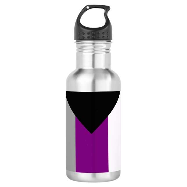 DEMISEXUAL PRIDE EDELSTAHLFLASCHE (Vorderseite)