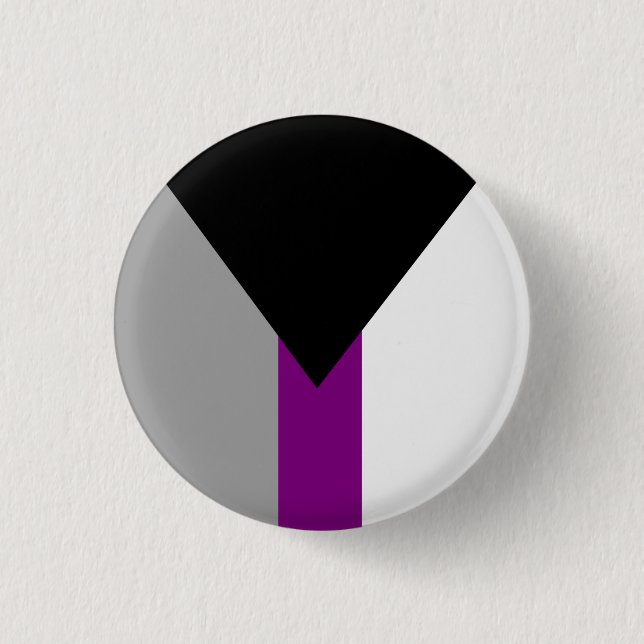 Demisexual-Pride-Flag Button (Vorderseite)