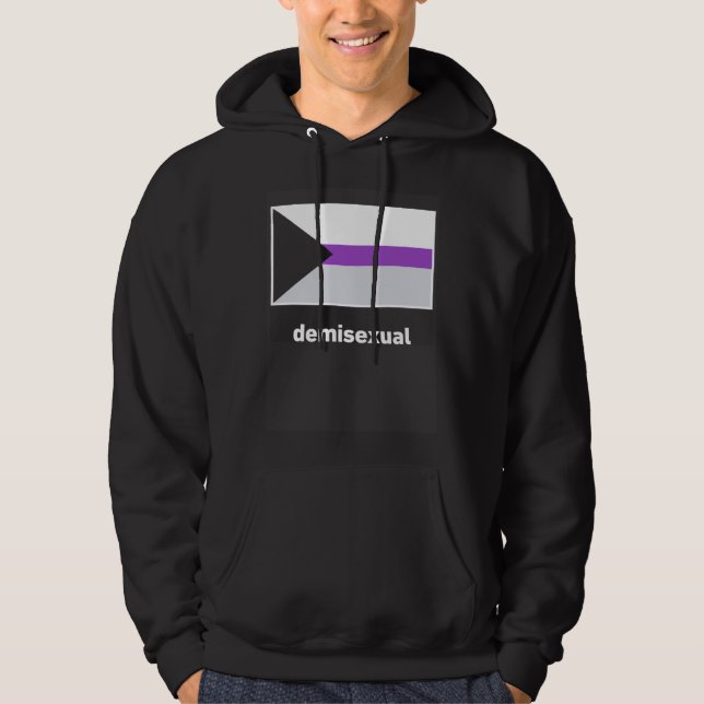 Demisexual Pride Flag Demisexual Flag Hoodie (Vorderseite)