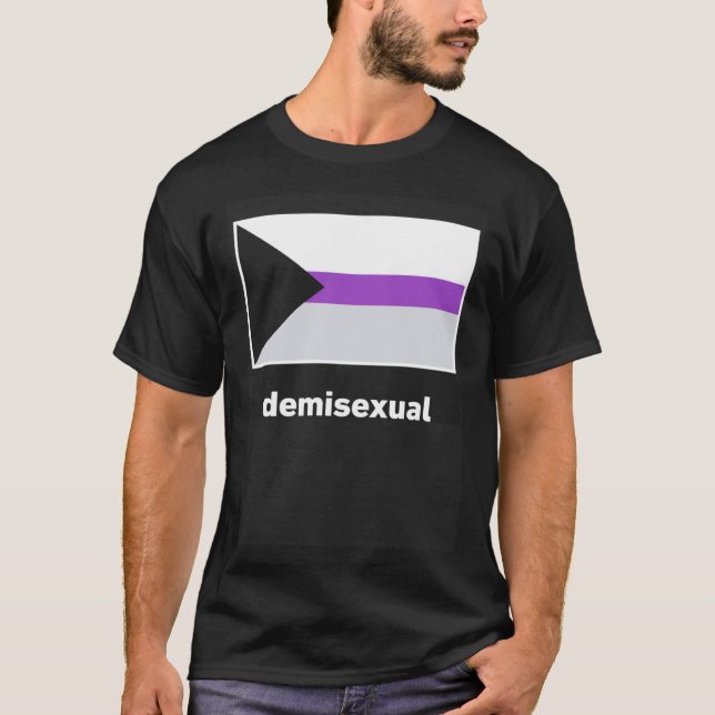 Demisexual Pride Flag Demisexual Flag T-Shirt (Vorderseite)