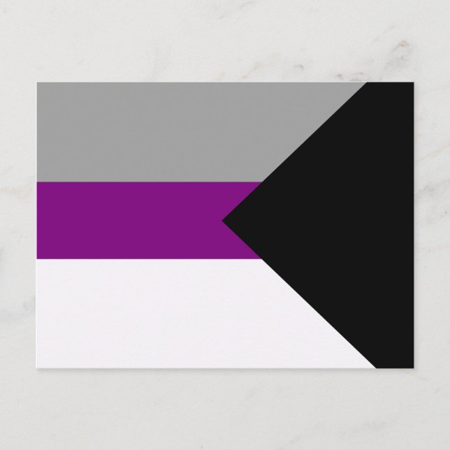 DEMISEXUAL PRIDE POSTKARTE (Vorderseite)