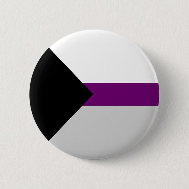 Demisexual-Stolperflagge Button (Vorderseite)