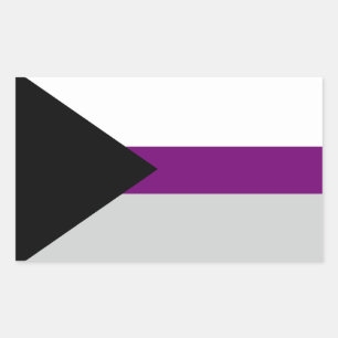 Demisexual-Stolz für LGBTQ Rechteckiger Aufkleber