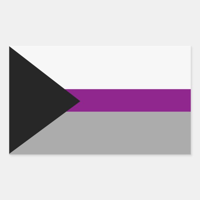 Demisexual Stolz Rechteckiger Aufkleber (Vorderseite)