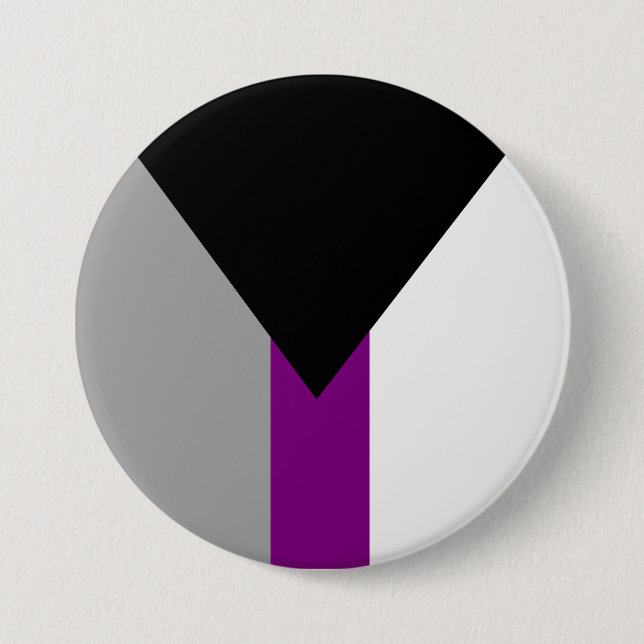 Demisexuelle Pride-Flagge Button (Vorderseite)