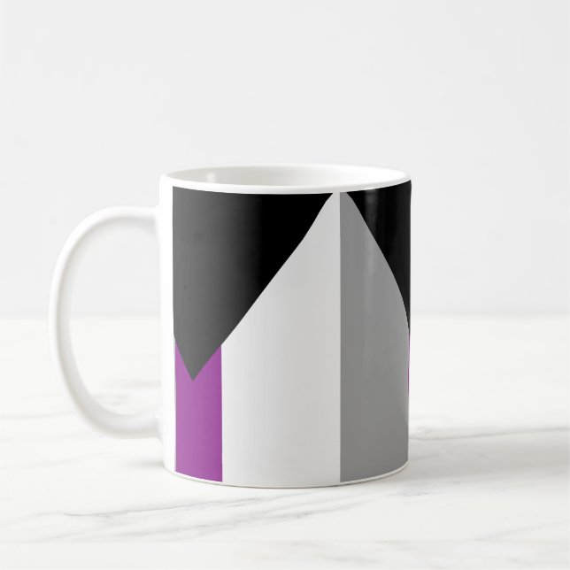 Demisexuelle Pride-Flagge Kaffeetasse (Links)
