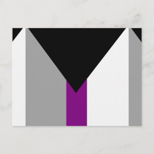 Demisexuelle Pride-Flagge Postkarte