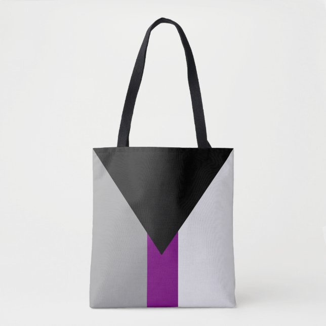 Demisexuelle Pride-Flagge Tasche (Vorderseite)