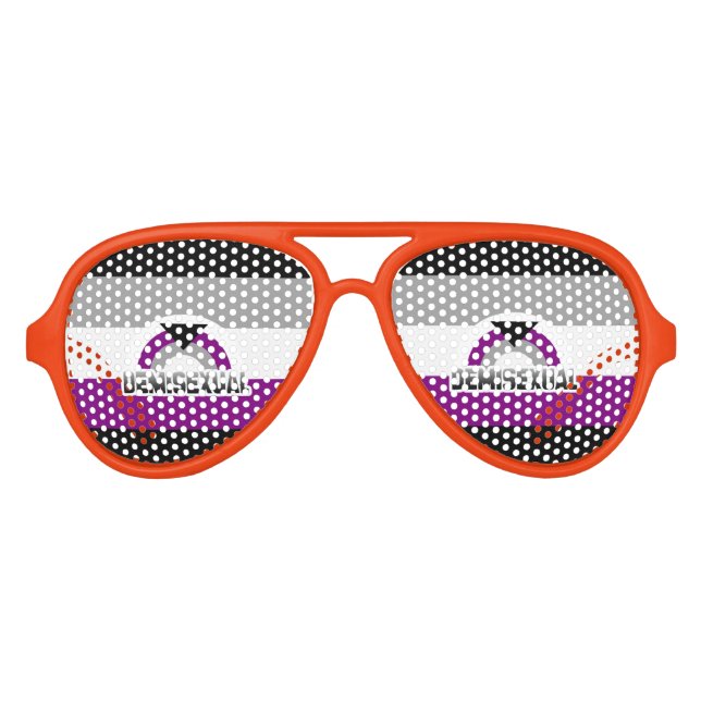 DEMISEXUELLER RAINBOW SONNENBRILLE (Vorderseite)