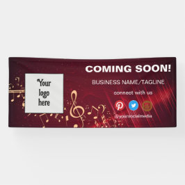 Demnächst Minimal für Social Media & Business-Logo Banner