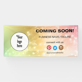 Demnächst Minimal für Social Media & Business-Logo Banner