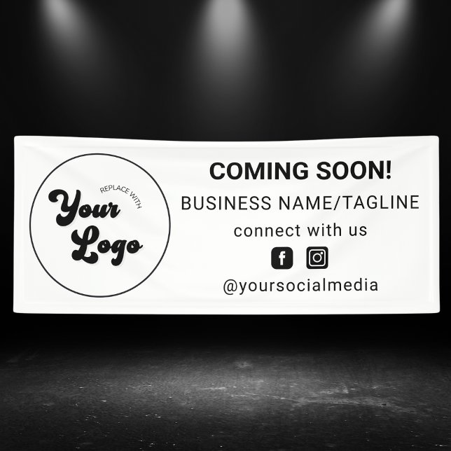 Demnächst Minimal für Social Media & Business-Logo Banner (Von Creator hochgeladen)