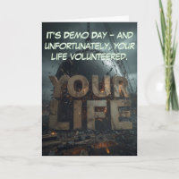 Demo Day Desaster: Lebensaufbau mit Humor