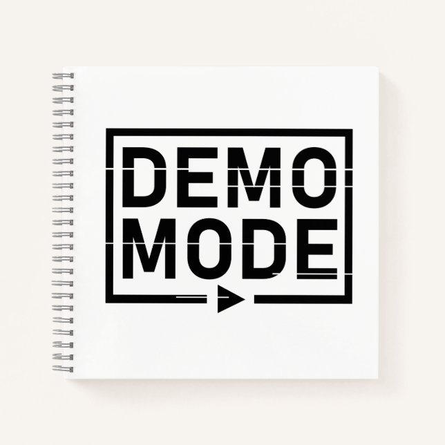 Demo-Modus Audio V1 Notizbuch (Vorderseite)