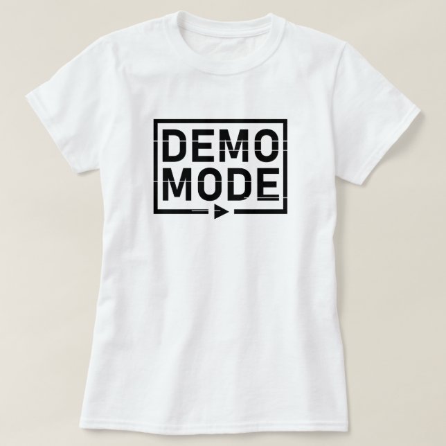 Demo-Modus Audio V1 T-Shirt (Design vorne)