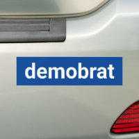 Demobrat lustige minimalistische Text demokratisch