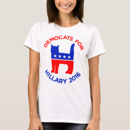 "Democats für Hillary 2016" der T - Shirt Frauen