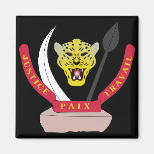 democractic Emblem des Kongos Magnet