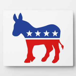 Democrat Donkey Plaque Fotoplatte