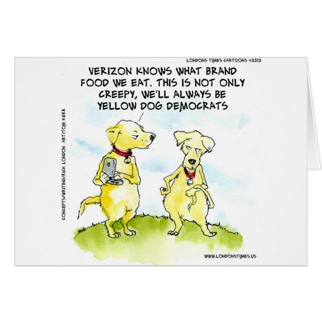Démocrates du chien jaune amusant (Devant horizontal)