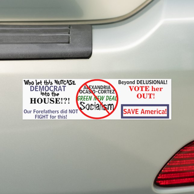 Democratic Ocasio-Cortez Green New Deal Autoaufkleber (Auf Auto)