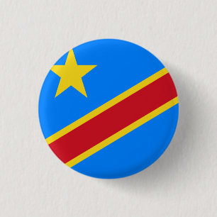 Democratic Republic of the Congo Flag Button