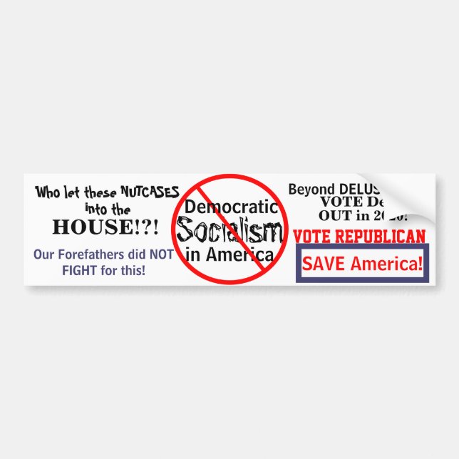 Democratic Socialism in America Edit Election YEAR Autoaufkleber (Vorne)