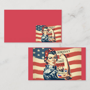 Démocratie / Protéger le Carte de visite informati