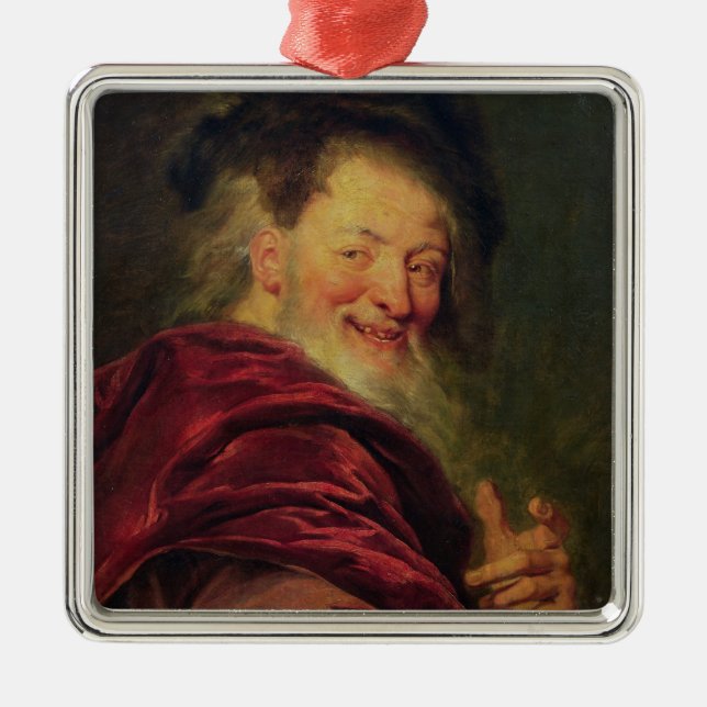 Democritus 1692 silbernes ornament (Vorne)