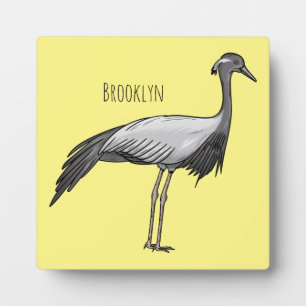 Demoiselle crane bird cartoon illustration fotoplatte