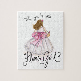 Demoiselle de honneur ? Fille de brune de puzzle