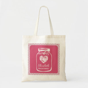 DEMOISELLE D'HONNEUR rose A01 de sac fourre-tout à