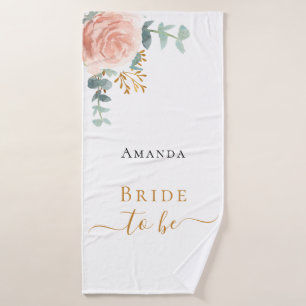 Demoiselle d'honneur rose gold floral eucalyptus e