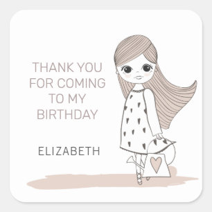 demoiselle d'honneur   Sticker d'anniversaire pers
