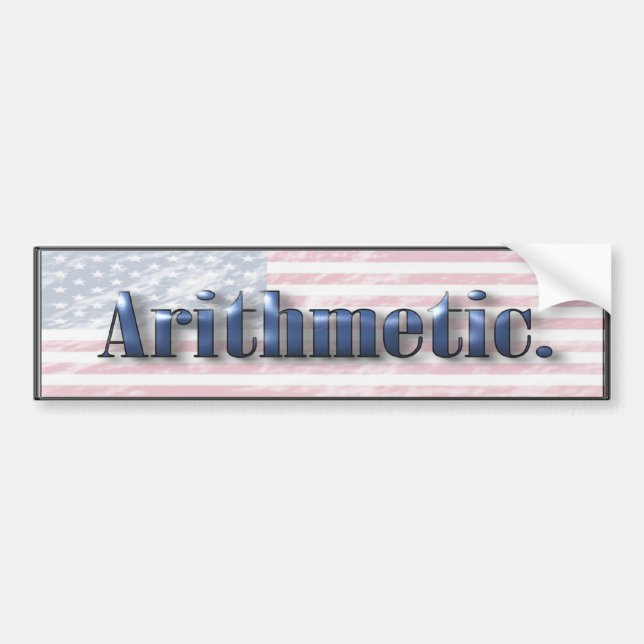 Demokrat-Arithmetik-Autoaufkleber Autoaufkleber (Vorne)