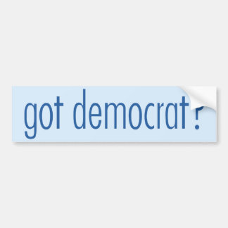 Demokrat-Autoaufkleber - got Demokraten? Autoaufkleber
