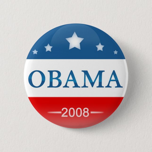 Demokrat Barack Obama 2008 Button (Vorderseite)
