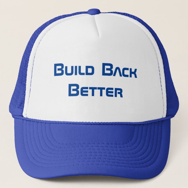 Demokrat? Blue Wave Hat, besser zurückbauen Truckerkappe (Vorderseite)