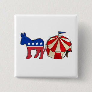Demokrat Donkey Circus Button