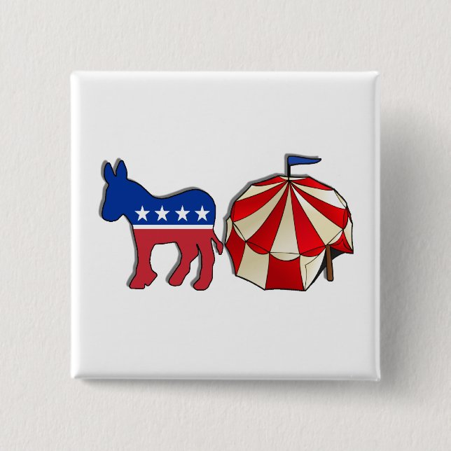 Demokrat Donkey Circus Button (Vorderseite)