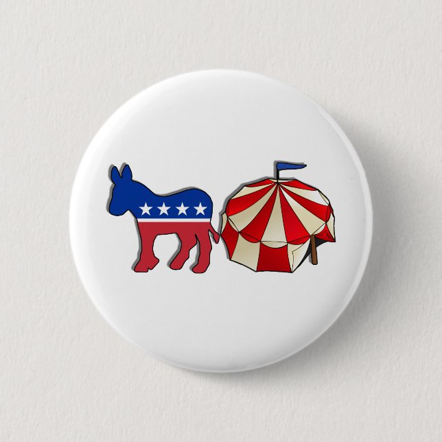 Demokrat Donkey Circus Button (Vorderseite)
